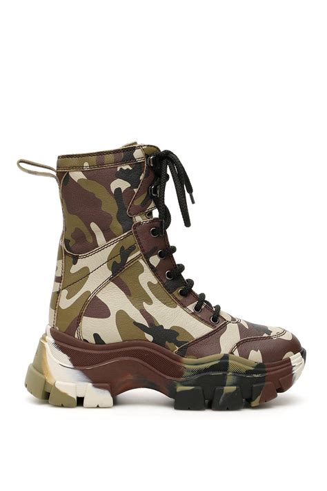 prada camouflage combat boots|women prada boots with pouch.